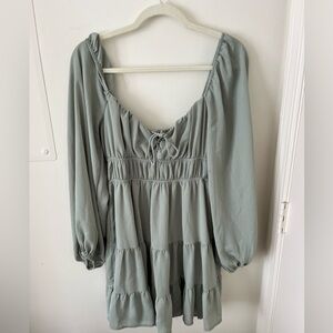 Green Princess Polly Long Sleeve Dress